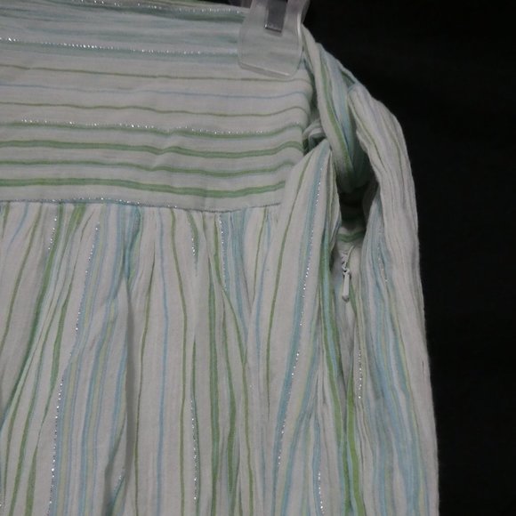 JESIRE size 36, 160/68A, striped lined skirt, side zip and tie - Picture 5 of 16